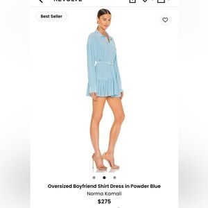 Norma Kamali Oversized Boyfriend Shirt Dress NWOT